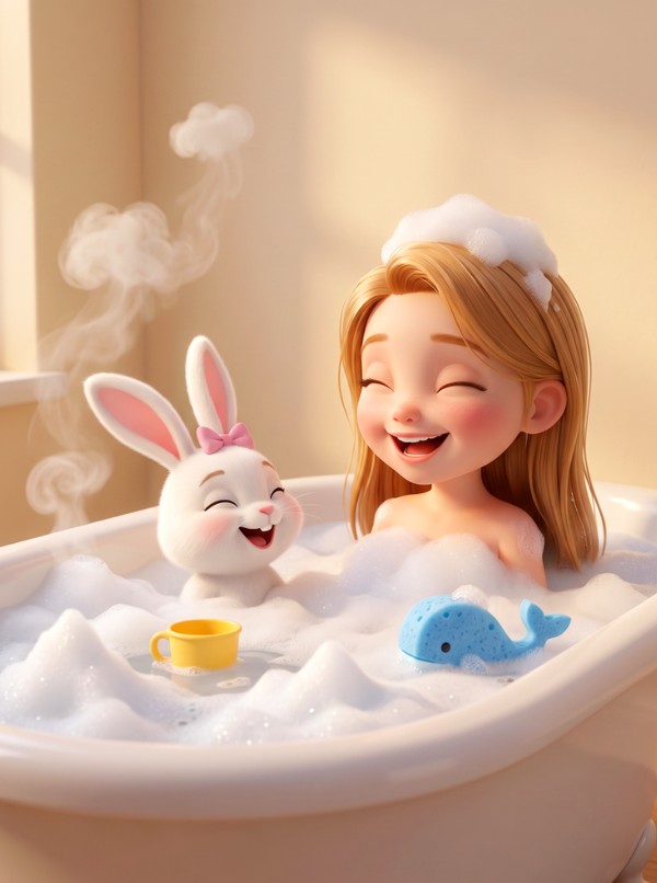 Esther and the Bunnies Get Squeaky Clean